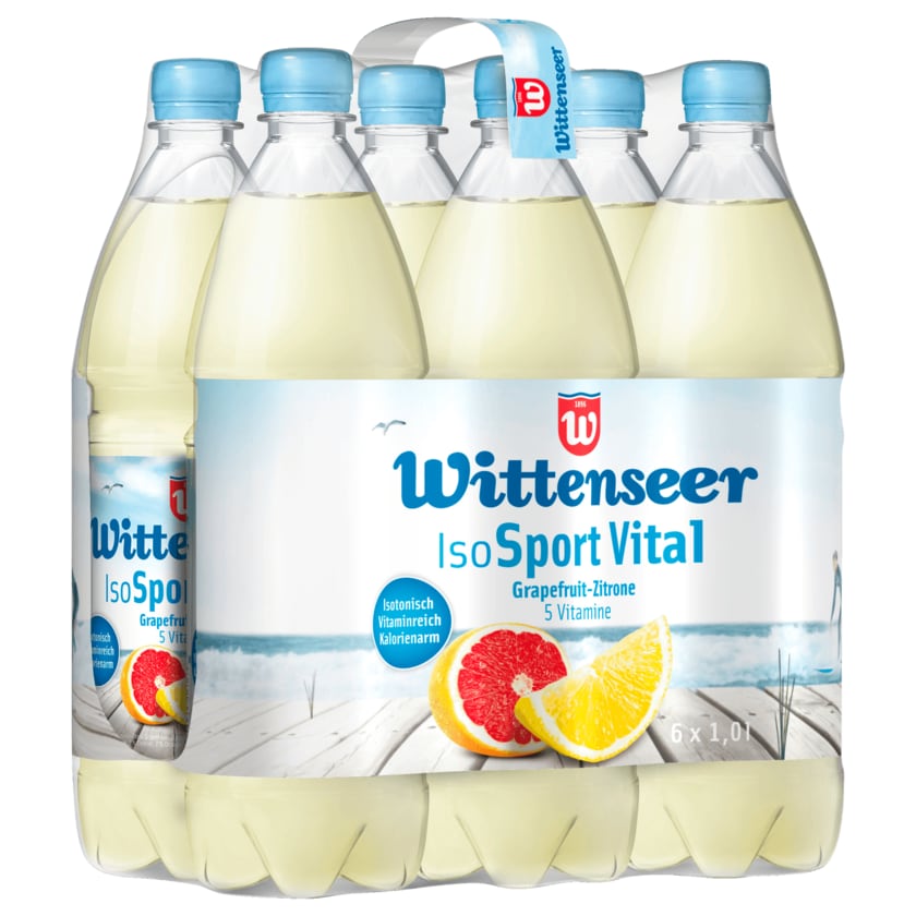 Wittenseer Iso Sport Vital Grapefruit-Zitrone 6x1l